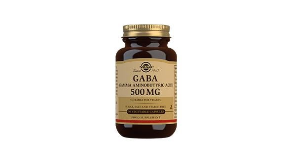 Solgar GABA (Gamma Aminobutyric Acid) 500 mg Vegatbale Capsules