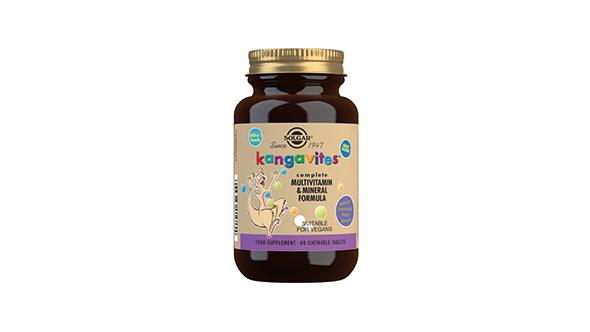 Solgar Kangavites Bouncing Berry Complete Multivitamin and Mineral Formula Chewable Tablets
