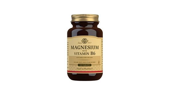 Solgar Magnesium with Vitamin B6 Tablets