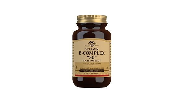 Solgar Vitamin B-Complex ''50'' High Potency Vegetable Capsules