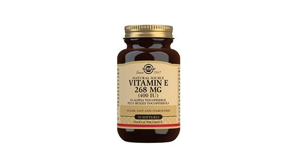 Solgar Natural Source Vitamin E 268 mg (400 IU) Softgels
